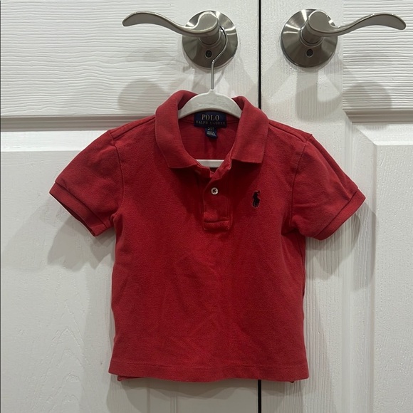 POLO RALPH LAUREN Polo Red Polo with Navy Pony Size 2/2T - Picture 1 of 4